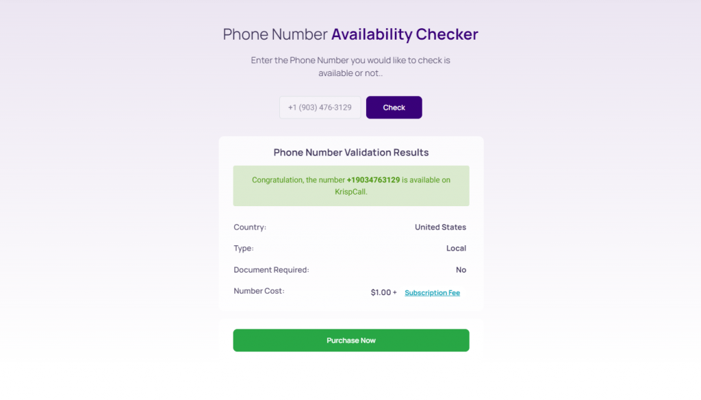 Check Mobile Number Status