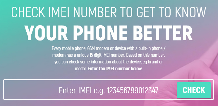 IMEI.Info check IMEI