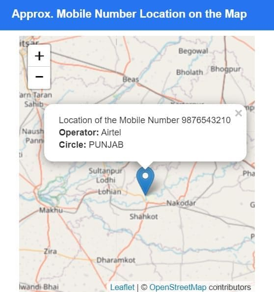 Mobile Phone Locator India