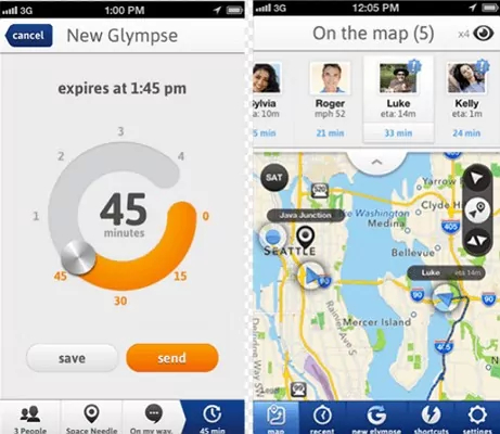 Glympse Mobile Tracking apps