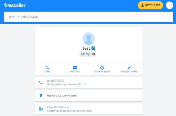 Truecaller website