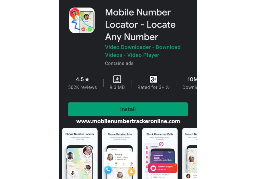 Locate Mobile Number on Google Map