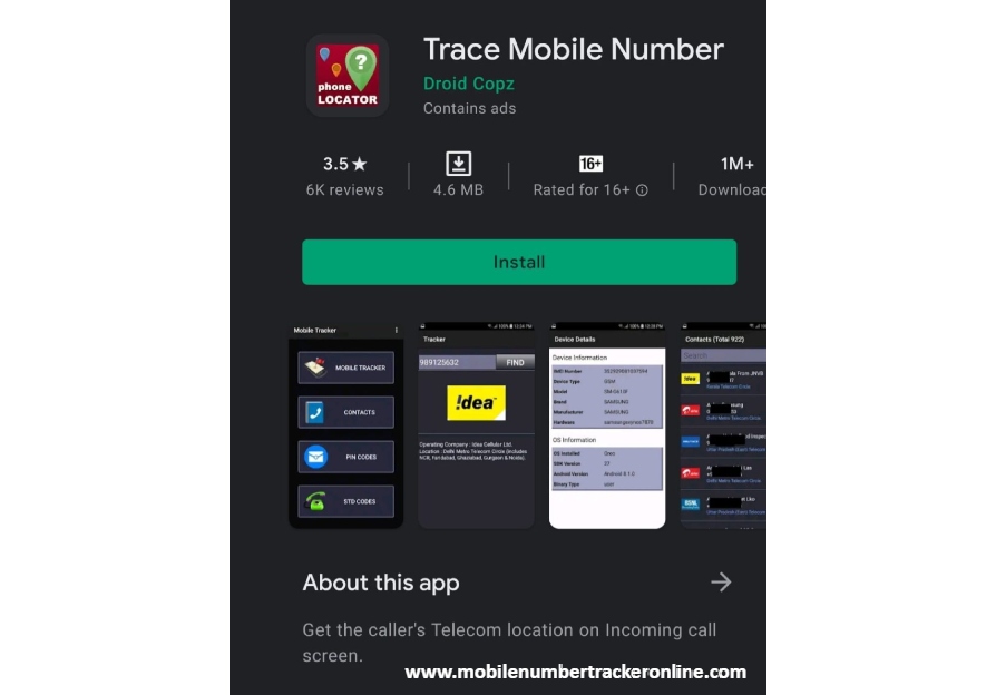 Trace Mobile Number Apps