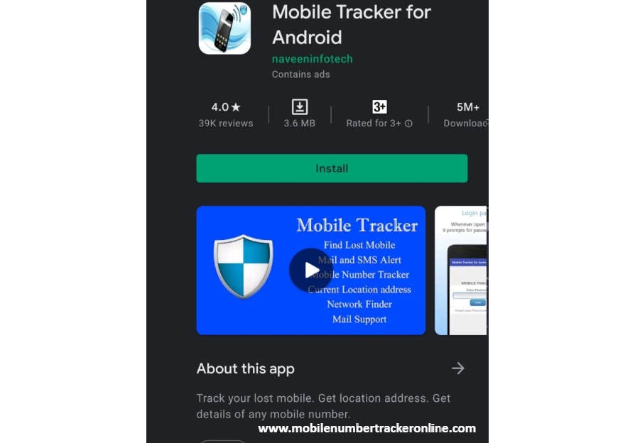 Mobile Tracker for Android Apps