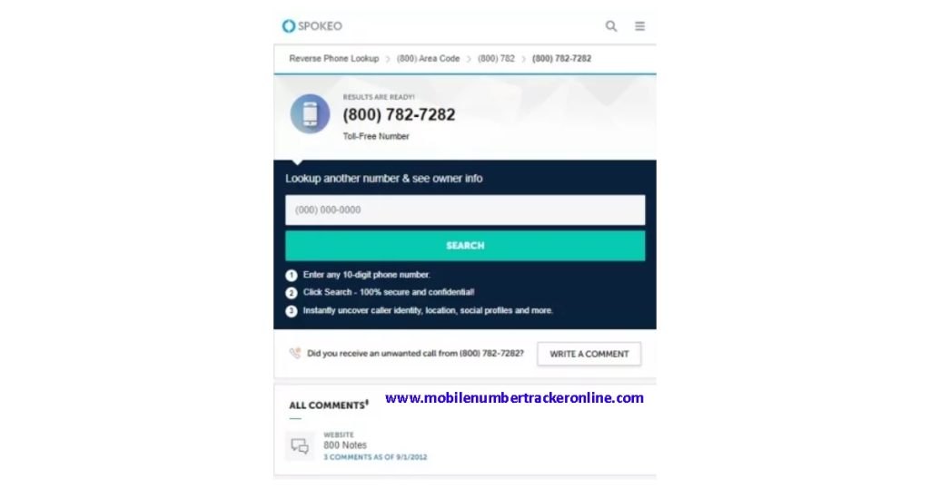 Tracking a Mobile Number best apps Spokeo